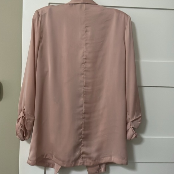 Kori Open Blazer satiny, lightweight, spring, casual dressy - Picture 3 of 4